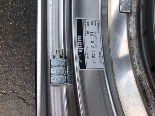 値下げしましたweds マーベリック905S 19インチホイール タイヤ付き　値下げしました