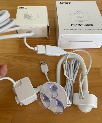 【値下げしました！】★NPET ペット自動給水器 フィルター　赤外線センサー付き★