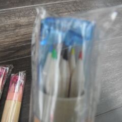 ミニチュア 色鉛筆 6色 ４個セット　鉛筆削り付き　文房具 色えんぴつの画像