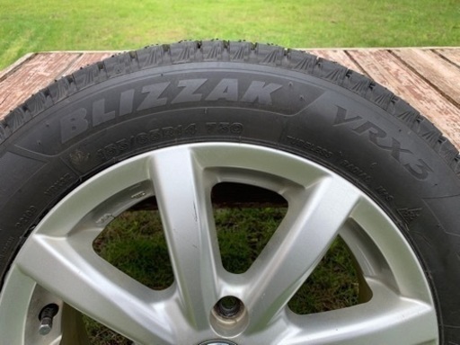 中古スタッドレスタイヤ★BRIDGESTONE BLIZZAK VRX3◆155/65R14◆アルミホイー ルセット2