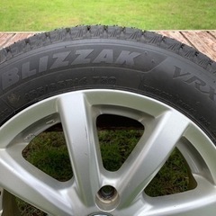 中古アルミ付スタッドレスタイヤ BS BLIZZAK VRX　予約有 中古スタッドレスタイヤ☆BRIDGESTONE BLIZZAK VRX3◇155/65R14