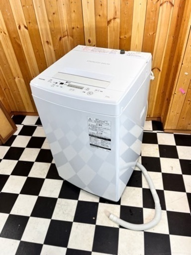 洗濯機 TOSHIBA AWｰ45M7(W) 2020年製