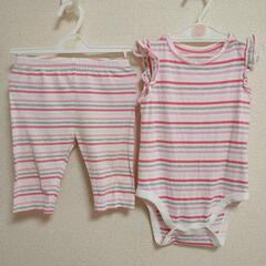 【90cm】babyGap 子供服 ベビーギャップ ロンパース 女の子  花柄の画像
