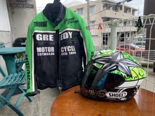 ショウエイヘルメット(X-12)とグリーディージャケット(最終値下げ)