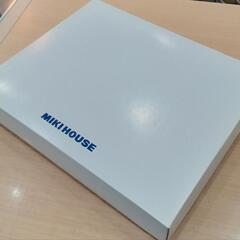 ★【MIKI HOUSE/ミキハウス】新品  バスポンチョ＋ガーゼハンカチセット  ギフト箱入り  北九州店舗店頭販売のみの画像