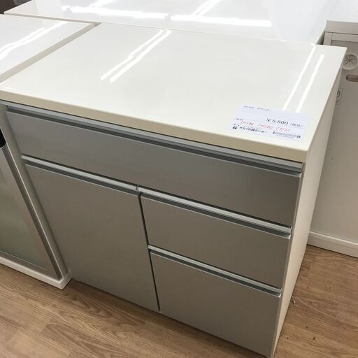 ★ジモティ割あり★ ニトリ カウンター ホワイト H86×W80×D51 クリーニング済み KJ3166