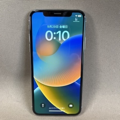 iPhone X 64GB SIMフリー ホワイト シルバー SIMロック解除済み MQAY2J/A