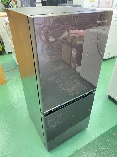 ★Hisense★ 2D冷凍冷蔵庫 2021年 HR-G13B-BR ハイセンス ガラストップ 50/60Hz共用 キッチン 生活家電 福島 郡山市 a