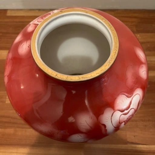 ノリタケ　ボーンチャイナ　牡丹図　花瓶