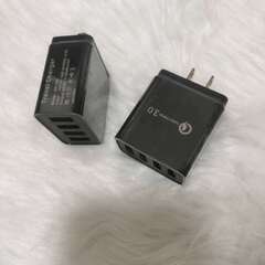 【新品】【2個セット】USB 充電器 4ポート ACアダプター USB コンセント スマホ 充電器 携帯充電器 QC3.0 急速充電の画像
