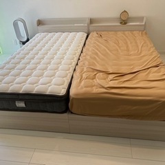5回使用・シングルベッド1台　引き出し付き