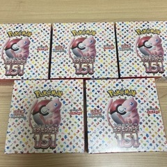 ポケモンカード151 ５BOXシュリンク付き