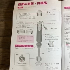 ハンドブレンダー MX-S300 未使用品の画像