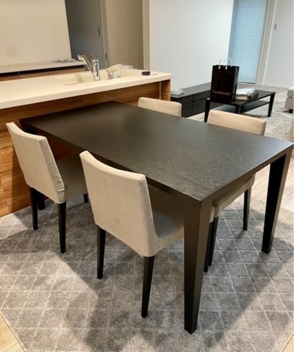 ダイニングテーブルセット 新品 / ダイニングテーブル & イス / 未使用品 / 新品