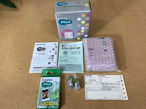 0152-01★美品！FUJIFILM/富士フィルム　電池、フィルム未開封　 Pivi MP-100 インスタックスデジタルモバイルプリンター　ピンク★