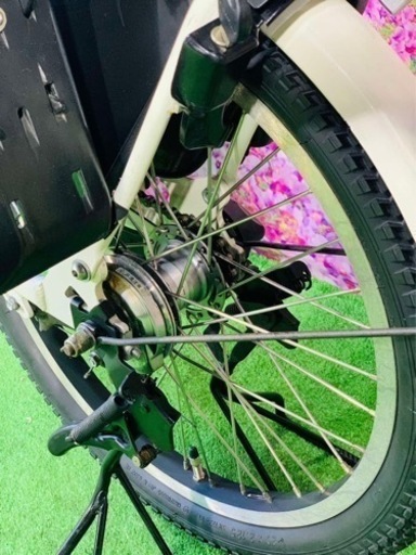 ❸5663子供乗せ電動アシスト自転車ブリヂストン20インチ良好バッテリー