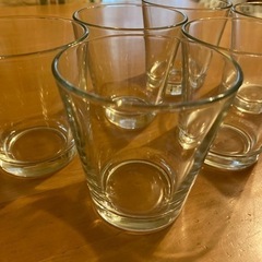 ガラスのカップ6個セットの画像
