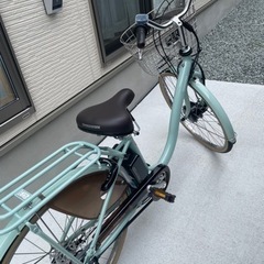 お値下げしました！鍵2本　説明書全てあります。超美品　ブリヂストン　電動自転車　ミントグリーン