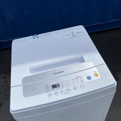 アイリスオーヤマ　全自動洗濯機　IAW-T502E　5K　20年　簡易清掃済　動作確認済　ホワイト　美品　の画像
