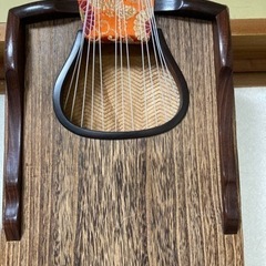 琴　値下げしました　綾杉彫　くり甲　玉縁包み柏葉