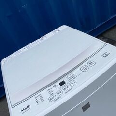 AQUA　全自動洗濯機　5K　高年式　19年製　AQW-GS5E6 動作確認済　簡易清掃済　アクア　洗濯機　の画像