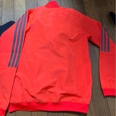 値下げ★adidas ウィンブレ上下　蛍光オレンジの画像