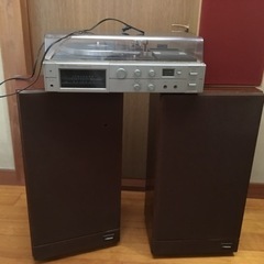 取引中！レコードプレイヤー、スピーカー4個