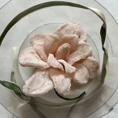 コサージュ、パーティ用バッグの画像