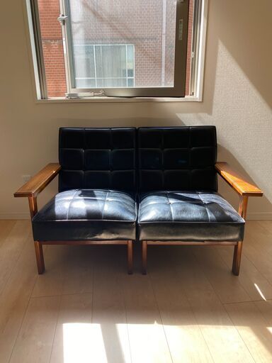 カリモク Kチェア セパレート 二人がけソファ【ヴィンテージ】