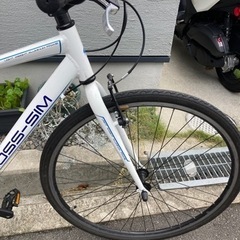 CROSS SIM クロッシムクロスバイク ホワイト クロスバイク CROSS-SIM 7段変速
