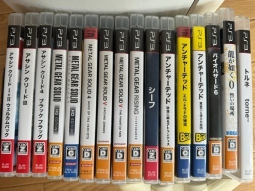 PS3ソフト15本おまけ本体、コントローラー、トルネ