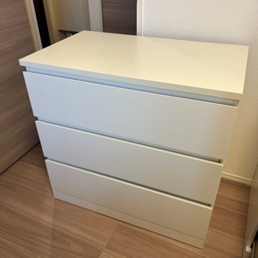 IKEA MALM3段　白