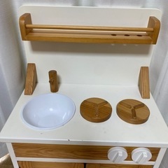 【momo natural 】おままごとキッチン&しまじろうリトミックおままごとセットの画像