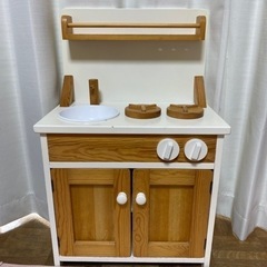 【momo natural 】おままごとキッチン&しまじろうリトミックおままごとセットの画像