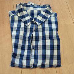 未着用 ブルーチェック シャツ