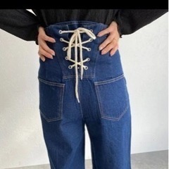 コカ　レースアップデニムMサイズ