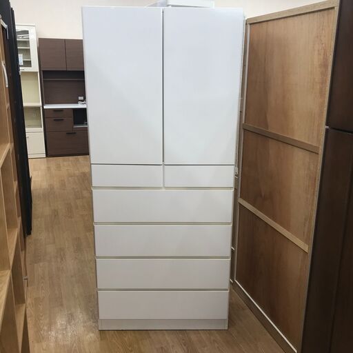 ★ジモティ割あり★  棚 ホワイト H180×W78×D34 クリーニング済み KJ3169