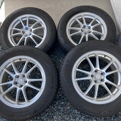 225/60R17 ブリヂストン スタッドレス VRX3 ブリヂストン製アルミホイールセット フォレスター アウトバック XV バリ山 5H 100
