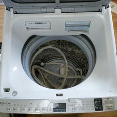 SHARP 8.0kg 乾燥4.5kg 2019年製 ES-PX8D-S 穴なしサイクロン洗浄 全自動洗濯機 縦型洗濯機 8kg シャープ 家電の画像