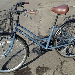 札幌 26インチ ママチャリ 6段切り替え 自転車  中古の画像