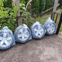 交渉中!最終値下げ。アルミホイール PCD108 4穴 スタッド...