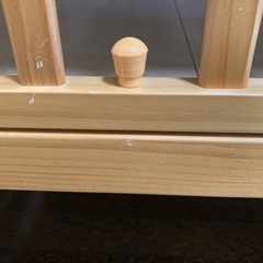 【KATOJI】ハイシートベビーベッドナチュラルの画像