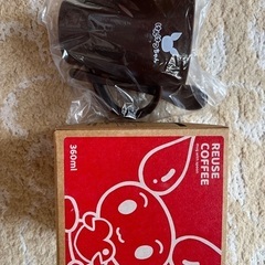 けんけつちゃん　リユースコーヒースプーン付きマグカップ　２つセット