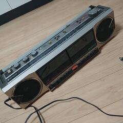 古いラジカセ　日立　TV　SOUND
