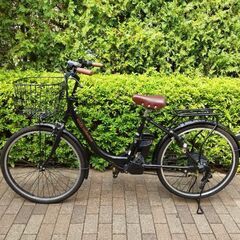電動アシスト自転車　ブラック