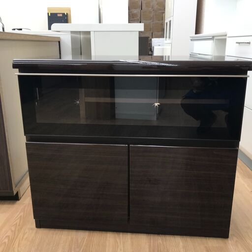 ★ジモティ割あり★ NITORI キャビネット ブラウン H71×W81×D42 クリーニング済み KJ3174