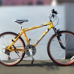 【自社配送は札幌市内限定】BRIDGESTONE/ブリヂストン CROSSFIRE/クロスファイヤー M3000 マウンテンバイク 26インチ 3×7段変速 イエロー 中古【USED】の画像