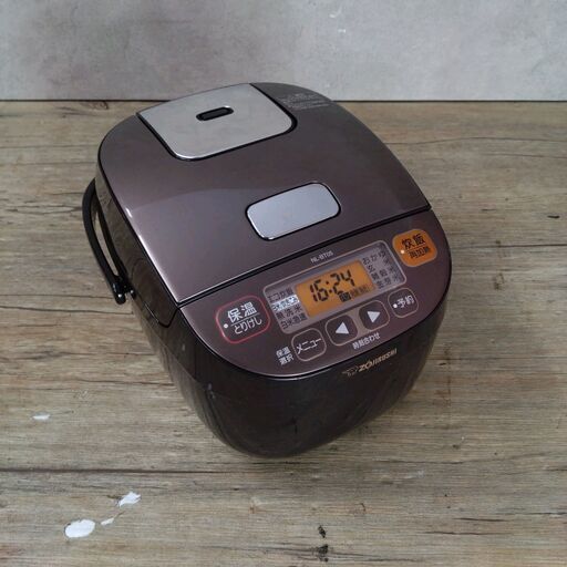 1/24 終 ZOJIRUSHI マイコン炊飯ジャー NL-BT05 3合炊き 2017年製 動作確認済み ブラウン 菊HG