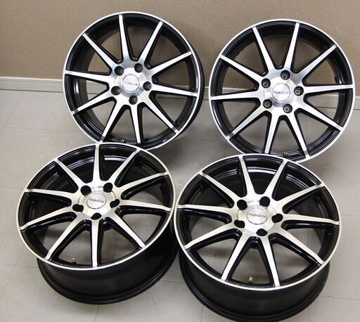 MANARAY ROADLINE 5H 114.3 17×7J  マナレイスポーツ ロードライン ホイール ブラポリ (A508wY)