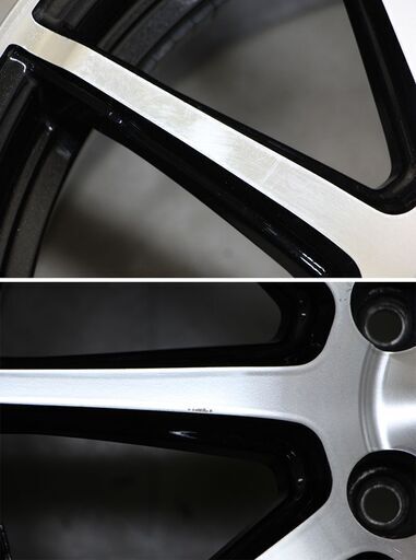 MANARAY ROADLINE 5H 114.3 17×7J  マナレイスポーツ ロードライン ホイール ブラポリ (A508wY)
